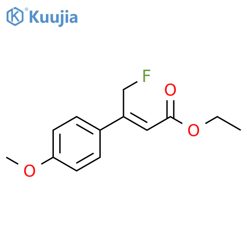 2-Butenoic acid, 4-fluoro-3-(4-methoxyphenyl)-, ethyl ester, (Z)- structure