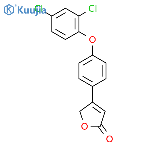 2(5H)-Furanone, 4-[4-(2,4-dichlorophenoxy)phenyl]- structure