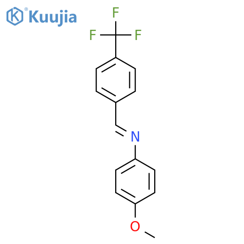 Benzenamine, 4-methoxy-N-[[4-(trifluoromethyl)phenyl]methylene]- structure