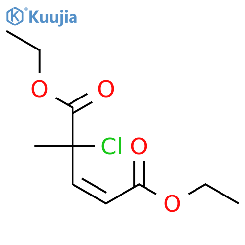 2-Pentenedioic acid, 4-chloro-4-methyl-, diethyl ester, (Z)- structure
