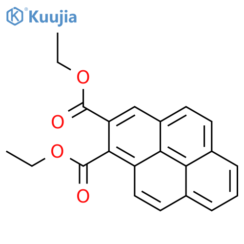 1,2-Pyrenedicarboxylic acid, diethyl ester structure