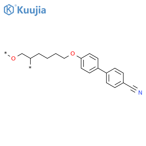 POLY[OXY[[4-[(4'-CYANO[1,1'-BIPHENYL]-4-YL)OXY]BUTYL]-1,2-ETHANEDIYL]] structure