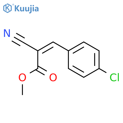 2-Propenoic acid, 3-(4-chlorophenyl)-2-cyano-, methyl ester, (Z)- structure