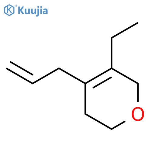 2H-Pyran, 3-ethyl-5,6-dihydro-4-(2-propenyl)- structure