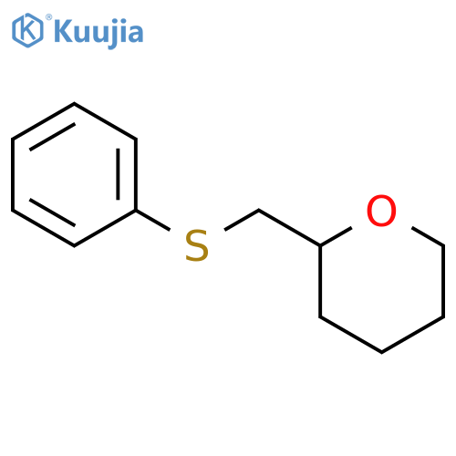2H-Pyran, tetrahydro-2-[(phenylthio)methyl]-, (±)- structure