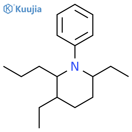 3,6-Diethyl-1-phenyl-2-propylpiperidine structure