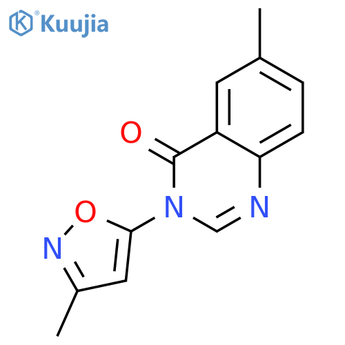 4(3H)-Quinazolinone,6-methyl-3-(3-methyl-5-isoxazolyl)- structure