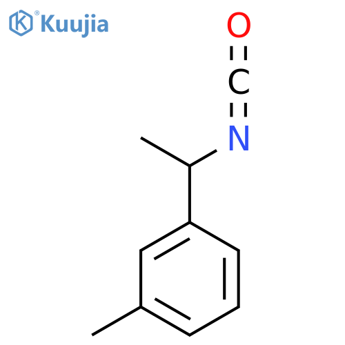1-(1-isocyanatoethyl)-3-methylbenzene structure