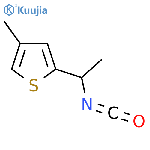2-(1-isocyanatoethyl)-4-methylthiophene structure