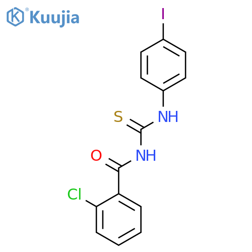 Benzamide, 2-chloro-N-[[(4-iodophenyl)amino]thioxomethyl]- structure