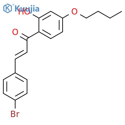 2-Propen-1-one, 3-(4-bromophenyl)-1-(4-butoxy-2-hydroxyphenyl)-, (E)- structure