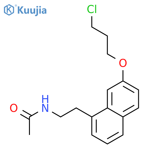 Acetamide, N-[2-[7-(3-chloropropoxy)-1-naphthalenyl]ethyl]- structure