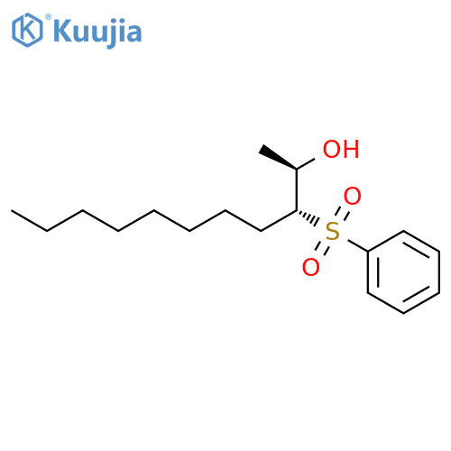 2-Undecanol, 3-(phenylsulfonyl)-, (R*,R*)- structure