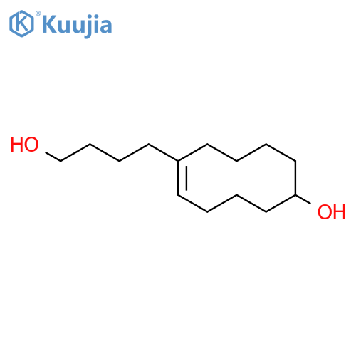1-Cyclodecene-1-butanol, 6-hydroxy-, (E)- structure