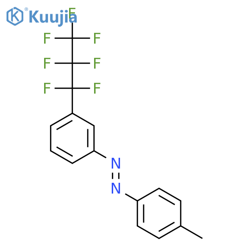 Diazene, [3-(heptafluoropropyl)phenyl](4-methylphenyl)- structure