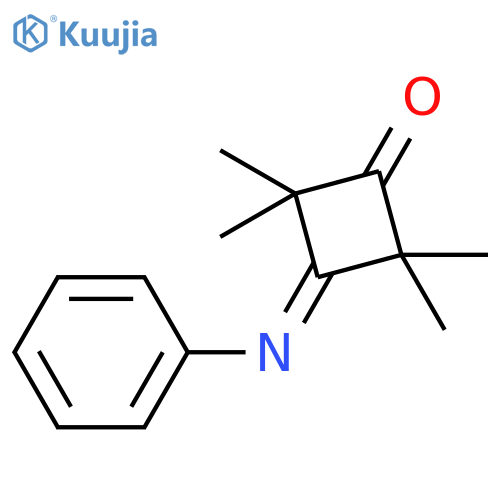 Cyclobutanone,2,2,4,4-tetramethyl-3-(phenylimino)- structure