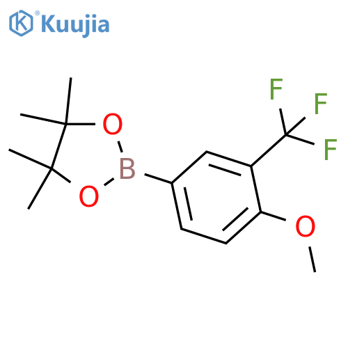 2-4-methoxy-3-(trifluoromethyl)phenyl-4,4,5,5-tetramethyl-1,3,2-dioxaborolane structure