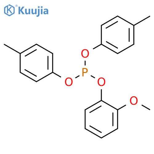 Phosphorous acid, 2-methoxyphenyl bis(4-methylphenyl) ester structure