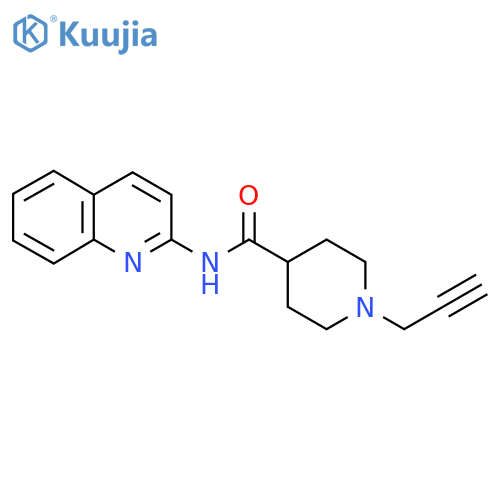 1-Prop-2-ynyl-N-quinolin-2-ylpiperidine-4-carboxamide structure