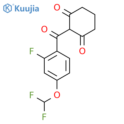 1,3-Cyclohexanedione, 2-[4-(difluoromethoxy)-2-fluorobenzoyl]- structure