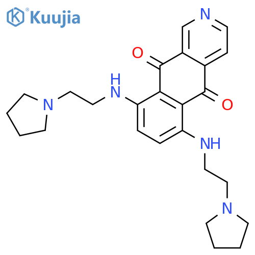 Benz[g]isoquinoline-5,10-dione,6,9-bis[[2-(1-pyrrolidinyl)ethyl]amino]- structure