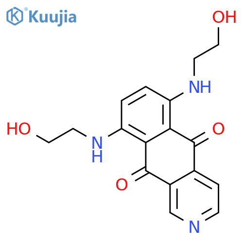 Benz[g]isoquinoline-5,10-dione, 6,9-bis[(2-hydroxyethyl)amino]- structure