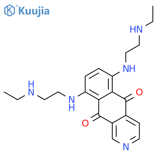 Benz[g]isoquinoline-5,10-dione, 6,9-bis[[2-(ethylamino)ethyl]amino]- structure