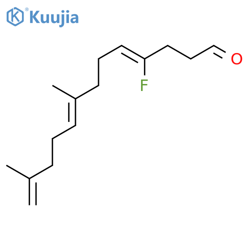 4,8,12-Tridecatrienal, 4-fluoro-8,12-dimethyl-, (Z,E)- structure