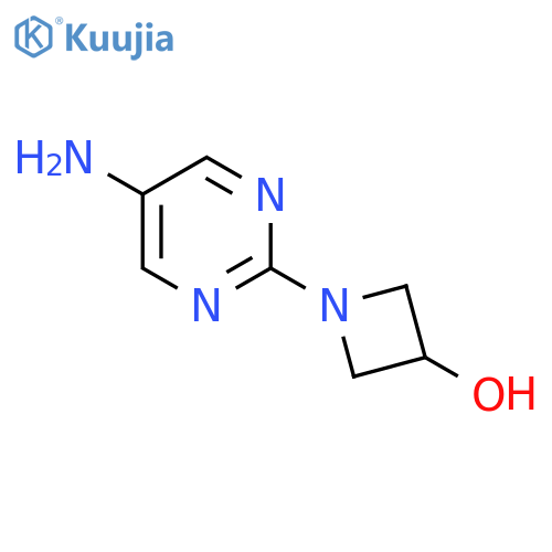 1-(5-Aminopyrimidin-2-yl)azetidin-3-ol structure