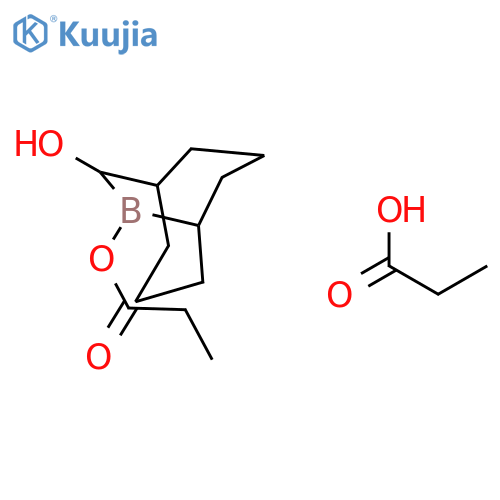 9-Borabicyclo[3.3.2]decan-10-ol, 9-(1-oxopropoxy)-, propanoate structure
