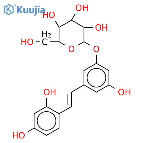 Oxyresveratrol 3'-O-β-D-glucopyranoside structure