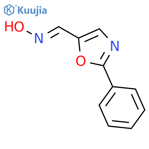 5-Oxazolecarboxaldehyde, 2-phenyl-, oxime structure