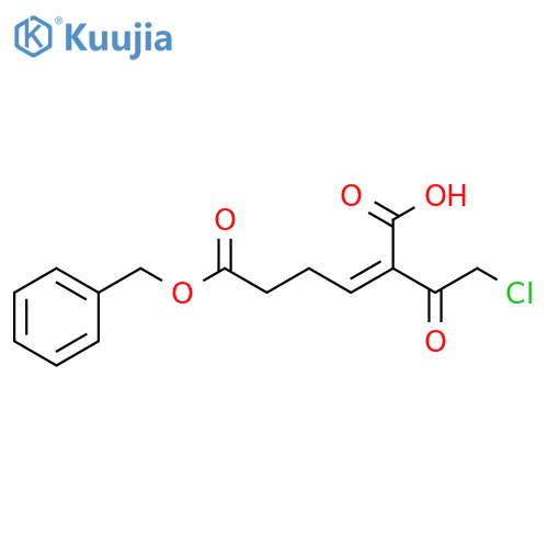 2-Hexenedioic acid, 2-(chloroacetyl)-, 6-(phenylmethyl) ester, (Z)- structure