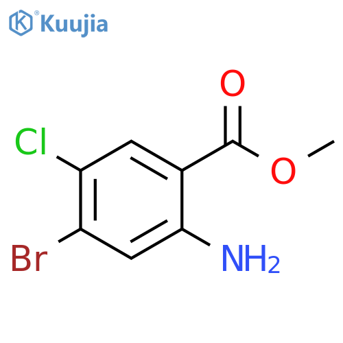 Methyl 2-amino-4-bromo-5-chlorobenzoate structure