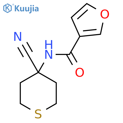 N-(4-cyanothian-4-yl)furan-3-carboxamide structure