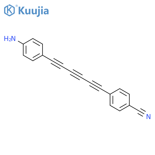 Benzonitrile, 4-[6-(4-aminophenyl)-1,3,5-hexatriynyl]- structure