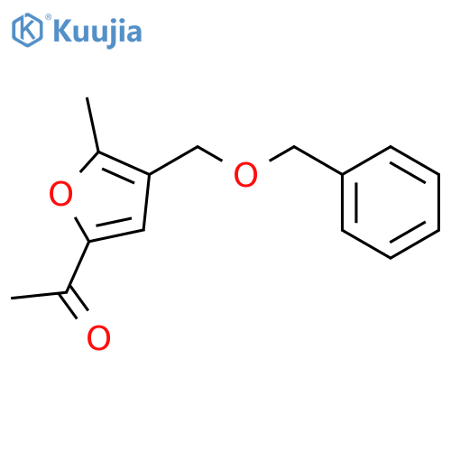 Ethanone, 1-[5-methyl-4-[(phenylmethoxy)methyl]-2-furanyl]- structure