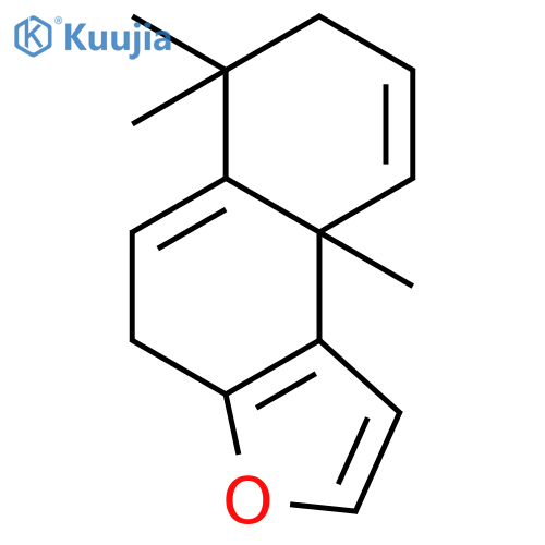 (+/-)-4,6,7,9a-tetrahydro-6,6,9a-trimethylnaphthofuran structure