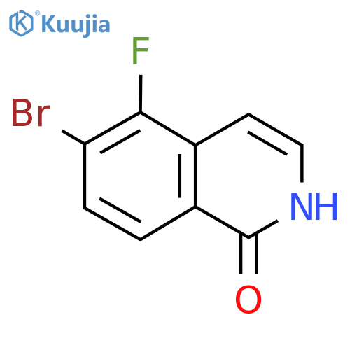 1(2H)-Isoquinolinone, 6-bromo-5-fluoro- structure