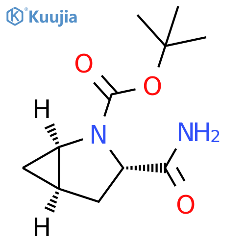 tert-Butyl (1R,3S,5R)-3-Carbamoyl-2-azabicyclo3.1.0hexane-2-carboxylate structure