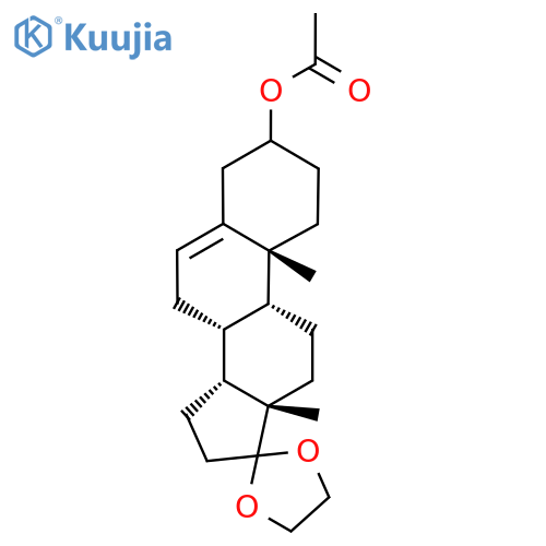 [(8R,9R,10R,13S,14R)-10,13-Dimethylspiro[1,2,3,4,7,8,9,11,12,14,15,16-dodecahydrocyclopenta[a]phenanthrene-17,2'-1,3-dioxolane]-3-yl] acetate structure
