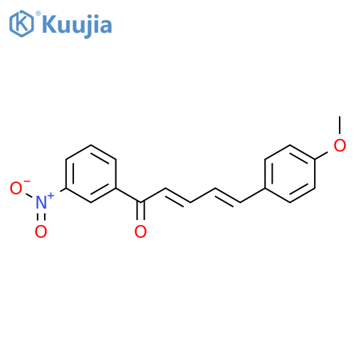 2,4-Pentadien-1-one, 5-(4-methoxyphenyl)-1-(3-nitrophenyl)-, (E,E)- structure
