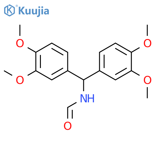 Formamide, N-[bis(3,4-dimethoxyphenyl)methyl]- structure