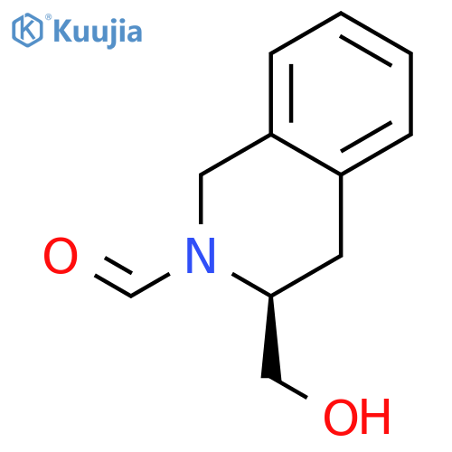 2(1H)-Isoquinolinecarboxaldehyde, 3,4-dihydro-3-(hydroxymethyl)-, (S)- structure