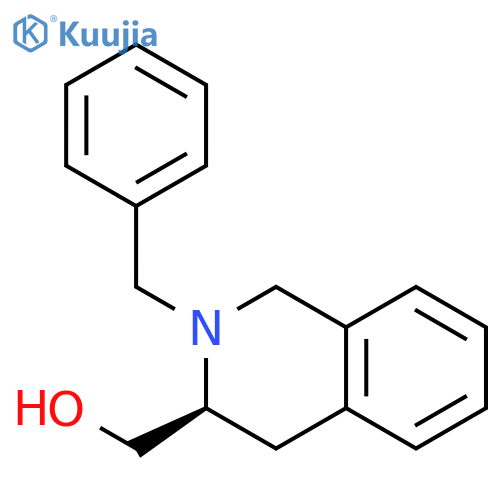 3-Isoquinolinemethanol, 1,2,3,4-tetrahydro-2-(phenylmethyl)-, (S)- structure