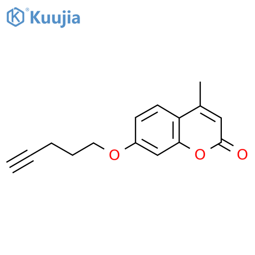 4-methyl-7-(pent-4-yn-1-yloxy)-2H-chromen-2-one structure
