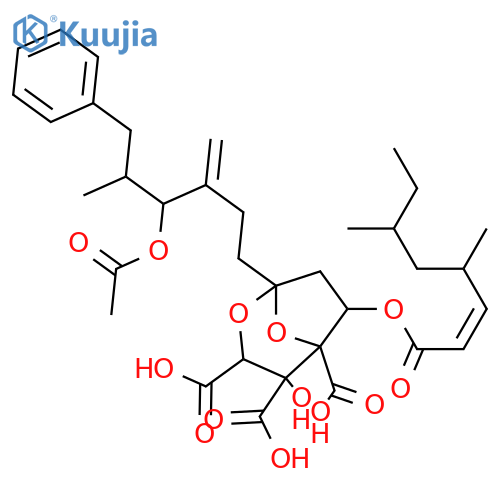 Squalestatin H2; 7-Deoxy, 6-O-(4S,6S-dimethyl-2-octenoyl), 12-Ac structure