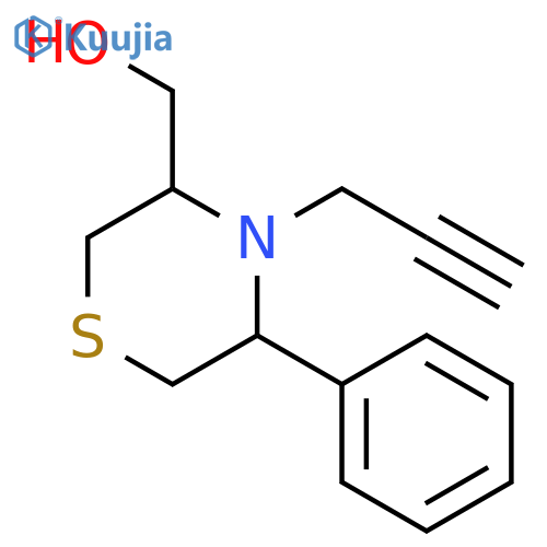 5-Phenyl-4-(2-propyn-1-yl)-3-thiomorpholinemethanol structure