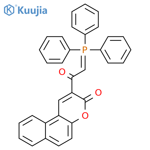 3H-Naphtho[2,1-b]pyran-3-one, 2-[(triphenylphosphoranylidene)acetyl]- structure
