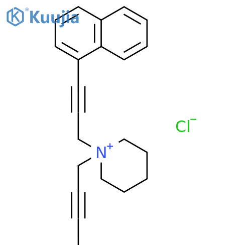 Piperidinium, 1-(2-butynyl)-1-[3-(1-naphthalenyl)-2-propynyl]-, chloride structure